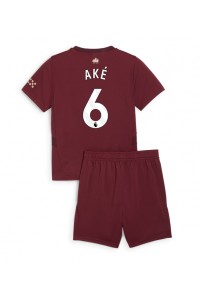 Fotbalové Dres Manchester City Nathan Ake #6 Dětské Třetí Oblečení 2024-25 Krátký Rukáv (+ trenýrky)